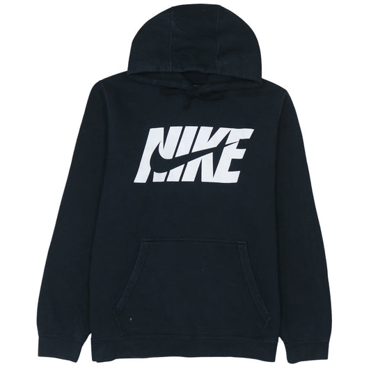 Nike Men's Black Pullover Hoodie L Logo Fleece Sweatshirt