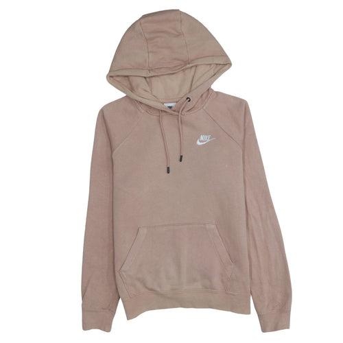 Nike Womens Beige Pullover Hoodie XS Cotton Blend Casual Sweatshirt