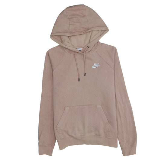 Nike Womens Beige Pullover Hoodie XS Cotton Blend Casual Sweatshirt