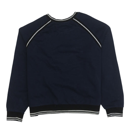 Fila Womens Navy Blue Crew Neck Pullover Sweatshirt Size M