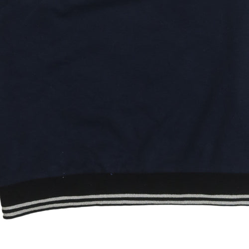 Fila Womens Navy Blue Crew Neck Pullover Sweatshirt Size M