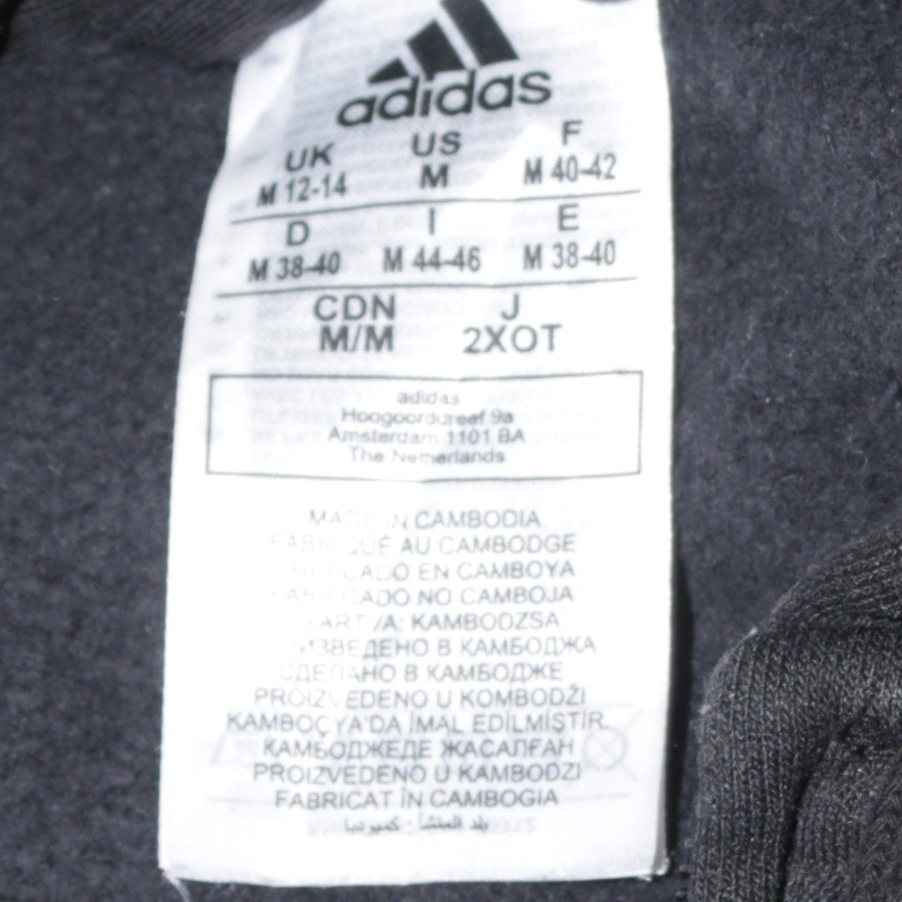 Adidas Womens Black Full Zip Hoodie Medium Hooded Sweatshirt