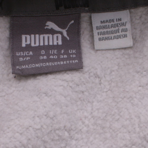 Puma Women’s Grey Hoodie Size 10 Pullover Logo Cotton Blend