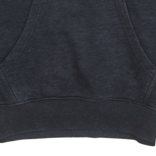 Champion Men's Black Small Pullover Hoodie Logo Fleece Sweatshirt