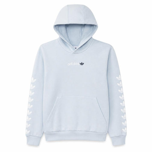 adidas Girls Blue Pullover Hoodie 13-14 Years Logo Hooded Sweatshirt