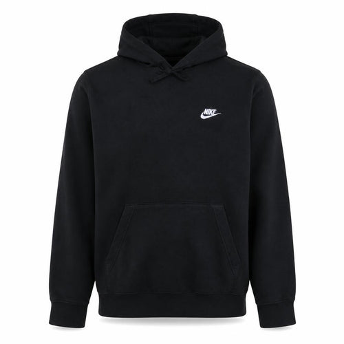 Nike Men's Black Pullover Hoodie Size M Regular Fit Fleece Sweatshirt