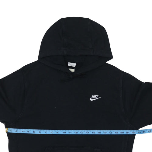 Nike Men's Black Pullover Hoodie Size M Regular Fit Fleece Sweatshirt