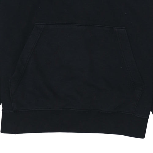 Nike Men's Black Pullover Hoodie Size M Regular Fit Fleece Sweatshirt