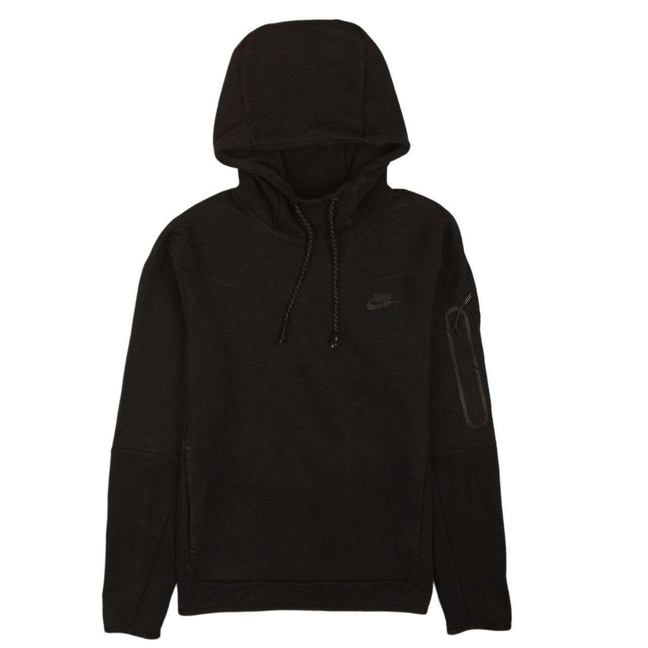 Nike Men Black Pullover Hoodie Fleece Regular Fit S Excellent