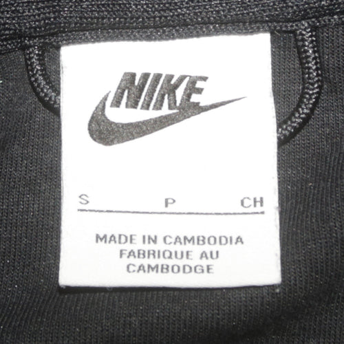 Nike Men Black Pullover Hoodie Fleece Regular Fit S Excellent