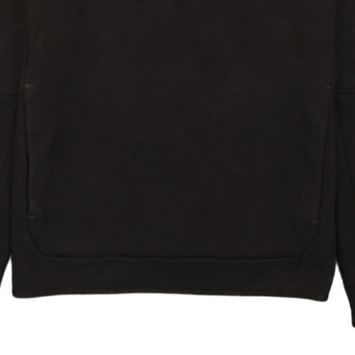 Nike Men Black Pullover Hoodie Fleece Regular Fit S Excellent