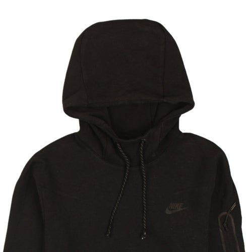 Nike Men Black Pullover Hoodie Fleece Regular Fit S Excellent