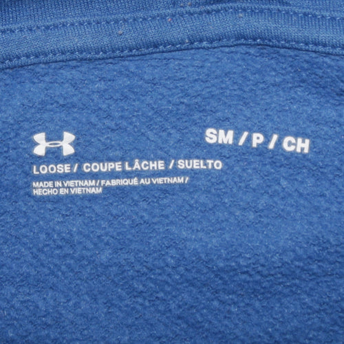 Under Armour Men's Blue Pullover Hoodie Size S Relaxed Fit