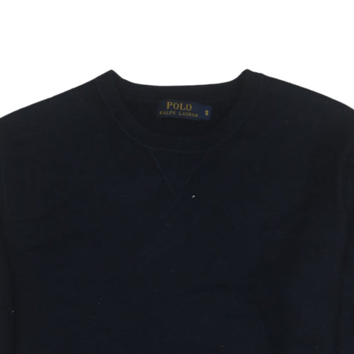 Polo Ralph Lauren Men's Black Merino Wool Crew Neck Jumper S