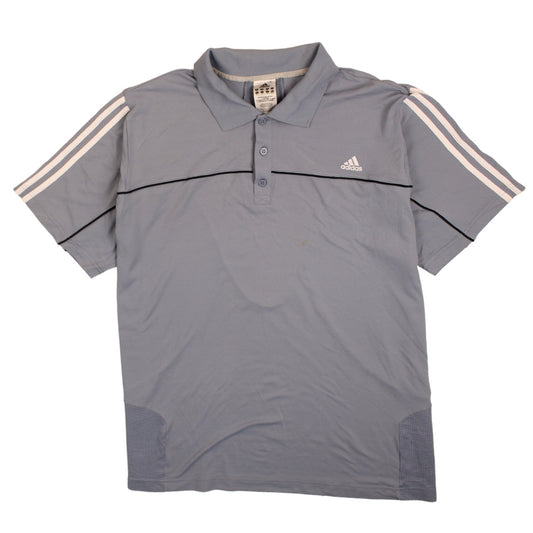 Adidas Men's Grey Climalite Polo Shirt XL Sports Activewear