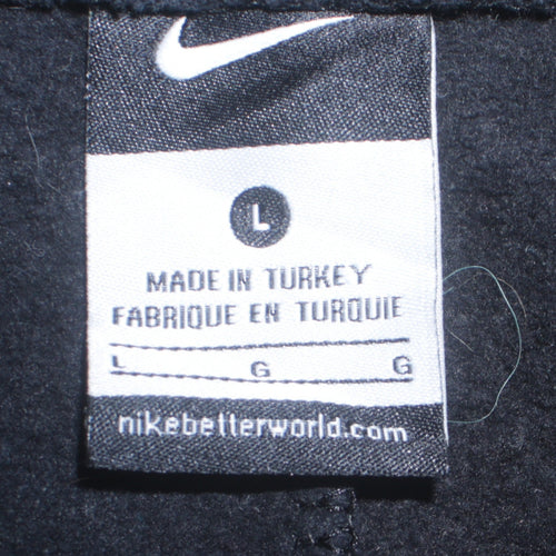 Nike Mens Black Fleece Sweatpants L Regular Fit Casual Athletic Trousers