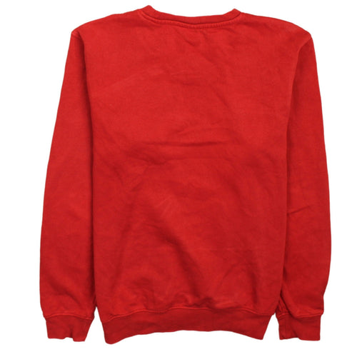 Champion Men Red Pullover Sweatshirt Small Crew Neck Athletic Fleece