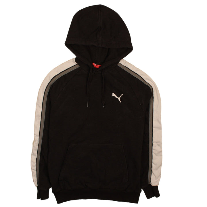 Puma Men's Black Small Pullover Hoodie with Logo Sports Style