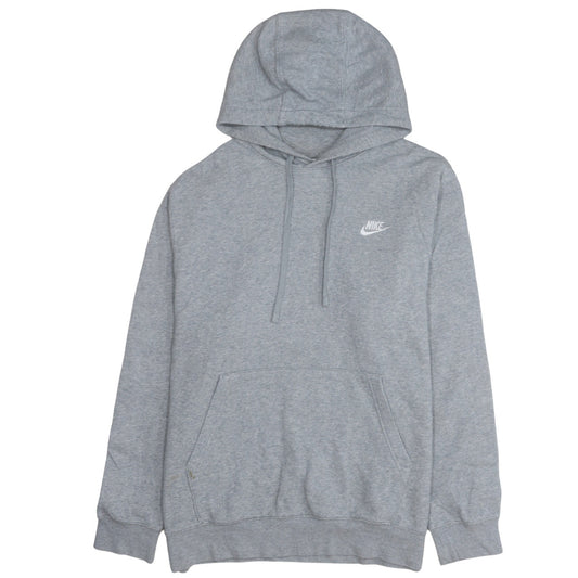 Nike Men's Grey L Pullover Hoodie Sports Fleece Sweatshirt