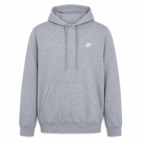 Nike Men's Grey L Pullover Hoodie Sports Fleece Sweatshirt