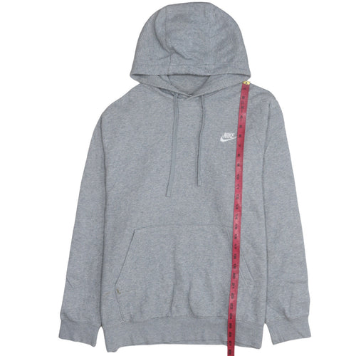Nike Men's Grey L Pullover Hoodie Sports Fleece Sweatshirt