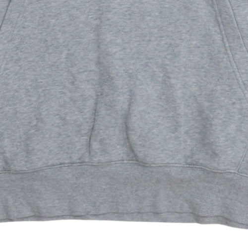 Nike Men's Grey L Pullover Hoodie Sports Fleece Sweatshirt