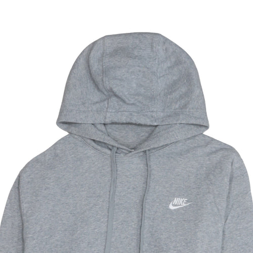 Nike Men's Grey L Pullover Hoodie Sports Fleece Sweatshirt