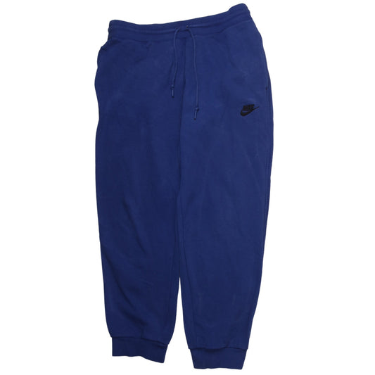 Nike Men's Blue Sweatpants M Regular Fit Fleece Joggers