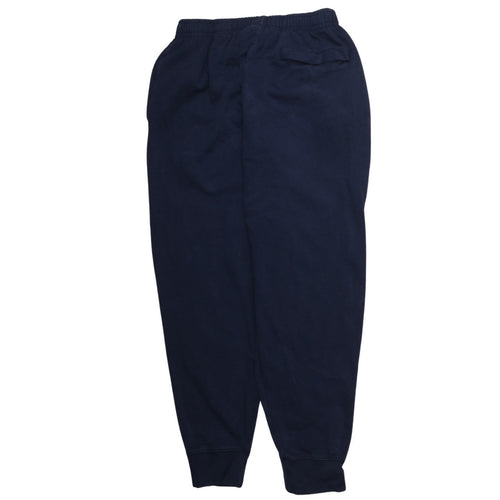 Nike Men's Blue Fleece Sweatpants L Regular Fit Elastic Waist Joggers