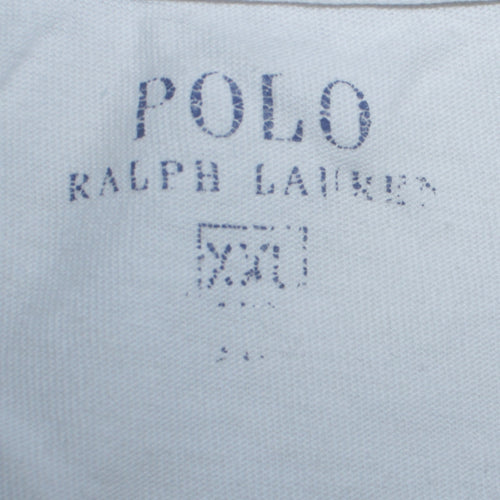 Polo Ralph Lauren Men's White Crew Neck Cotton T-Shirt XXL