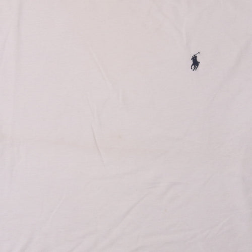 Polo Ralph Lauren Men's White Crew Neck Cotton T-Shirt XXL