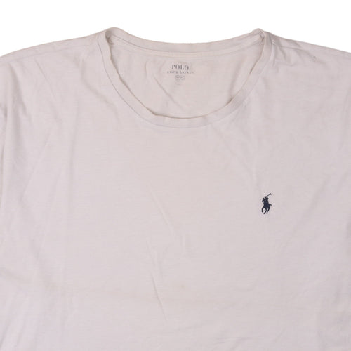 Polo Ralph Lauren Men's White Crew Neck Cotton T-Shirt XXL