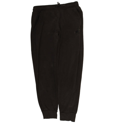 Puma Men's Black Jogger Trousers L Fleece Elastic Waist