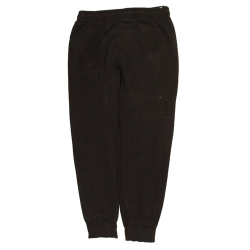 Puma Men's Black Jogger Trousers L Fleece Elastic Waist