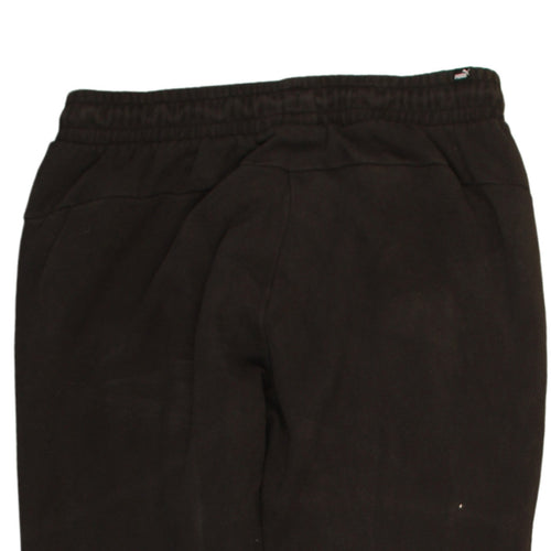 Puma Men's Black Jogger Trousers L Fleece Elastic Waist