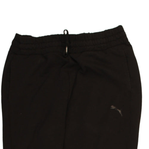 Puma Men Black Jogger Trousers Small Regular Fit Elastic Waist