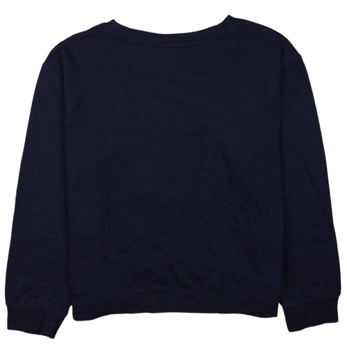 Nautica Women's Navy Blue Pullover Sweatshirt XL Crew Neck Logo