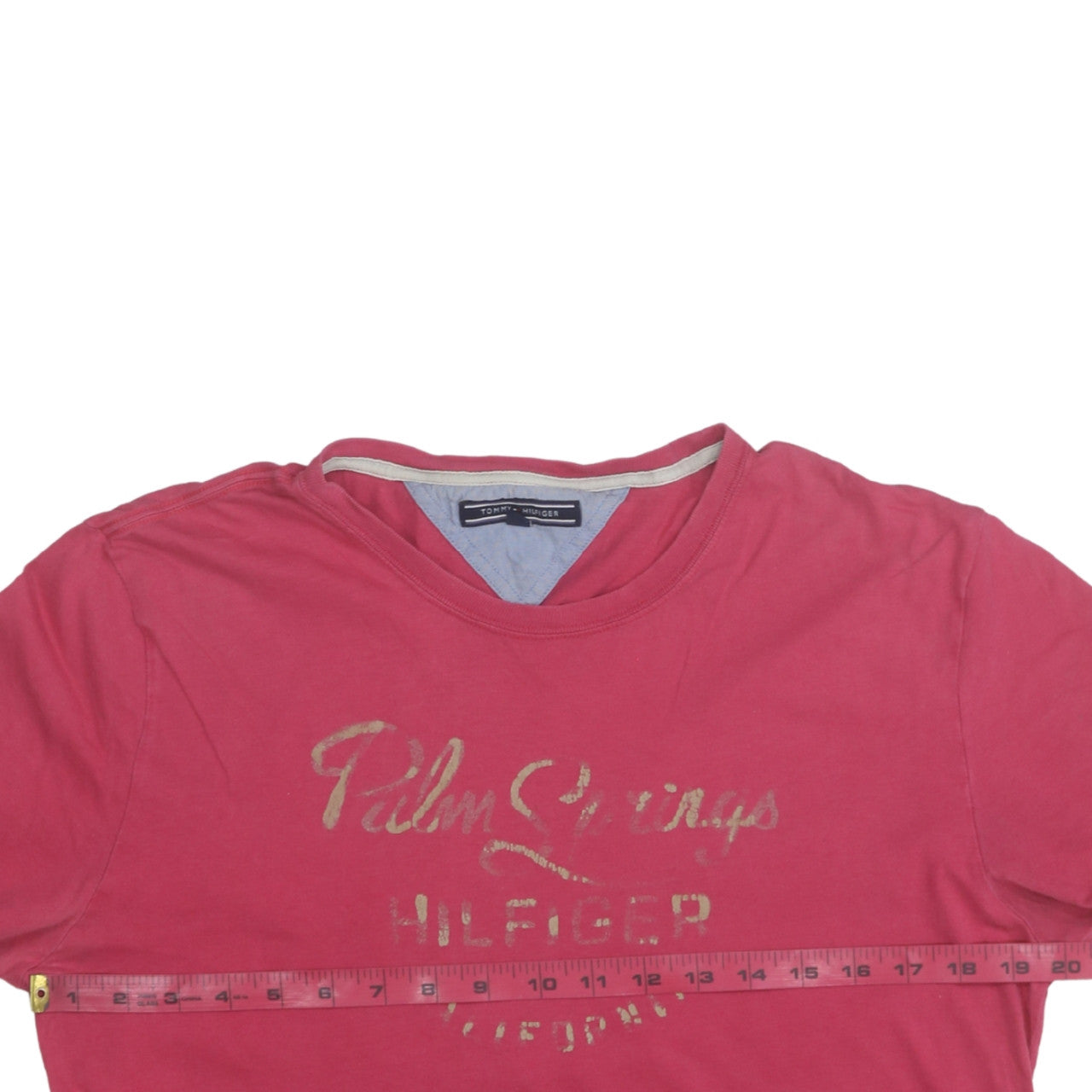 Tommy Hilfiger Women Red Cotton Palm Springs T-Shirt Size M