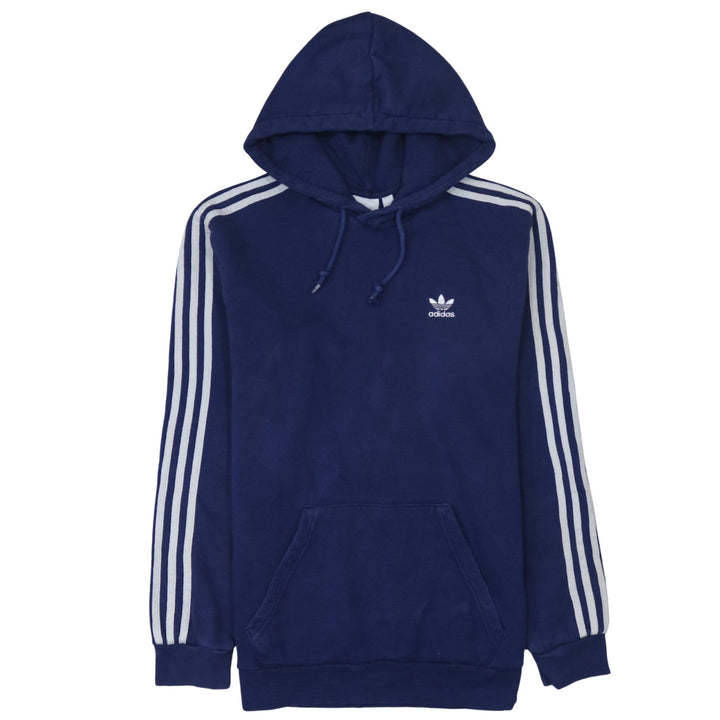 Adidas Men's Blue Pullover Hoodie Size M Sports Fleece