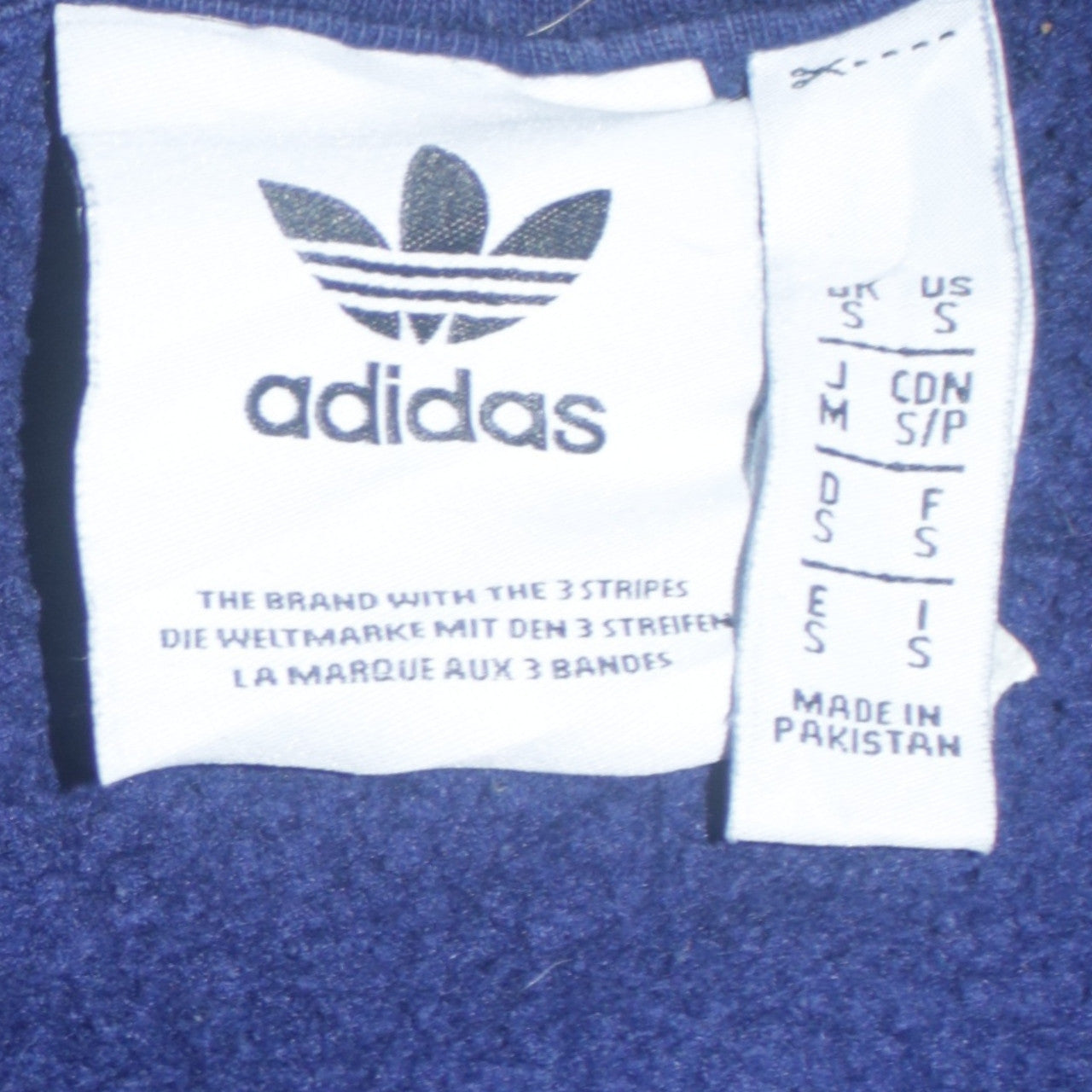 Adidas Men's Blue Pullover Hoodie Size M Sports Fleece