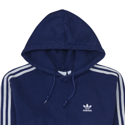 Adidas Men's Blue Pullover Hoodie Size M Sports Fleece