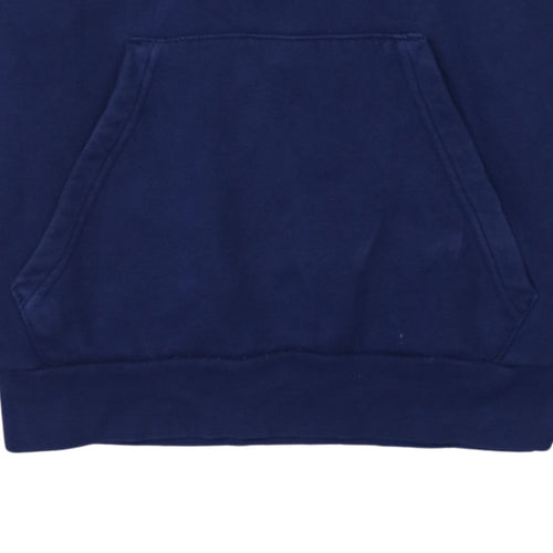 Adidas Men's Blue Pullover Hoodie Size M Sports Fleece