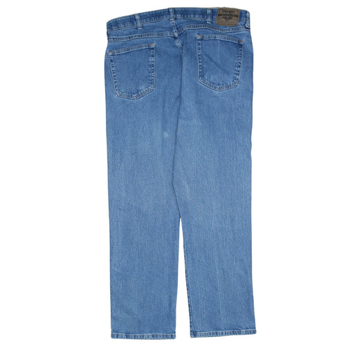 Wrangler Men's Blue Regular Fit Straight Denim Jeans 40x29