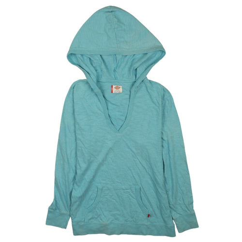 Dickies Women Blue Pullover Hoodie 100% Cotton Size M Casual Soft