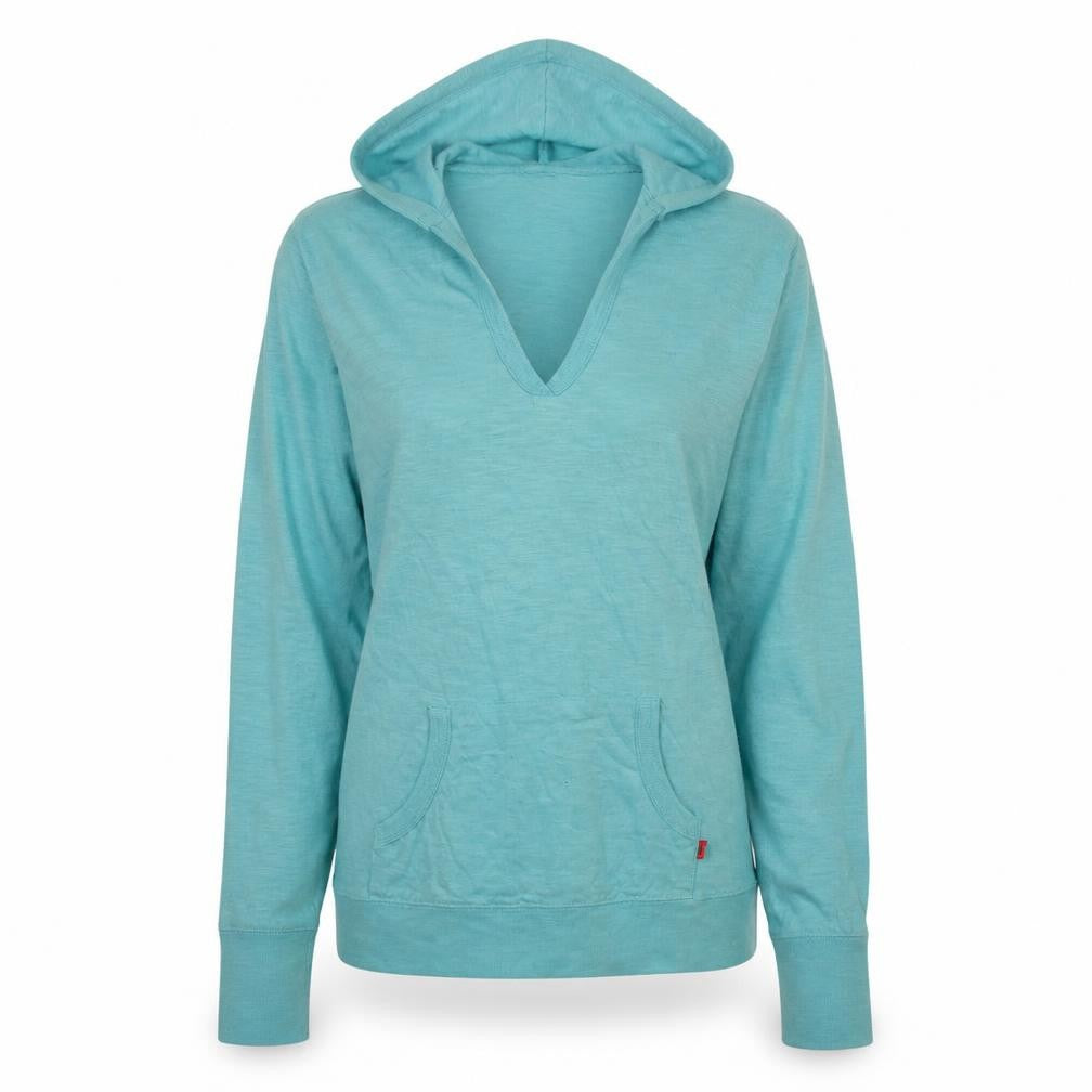 Front view of Dickies Women Blue Pullover Hoodie 100% Cotton, size M, Casual Soft
