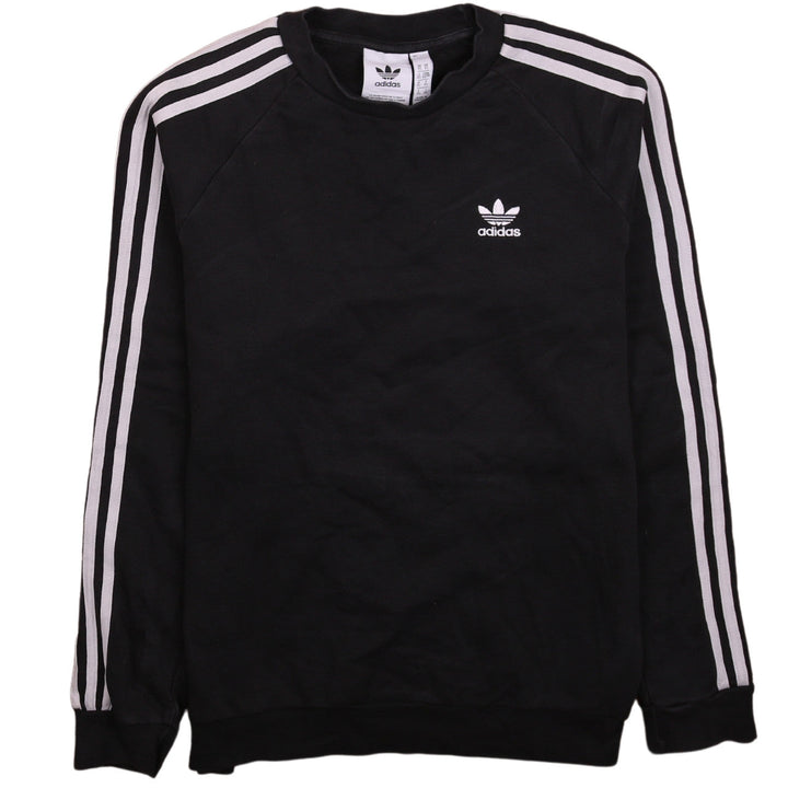 Adidas Mens Black Crew Neck Pullover Sweatshirt XS