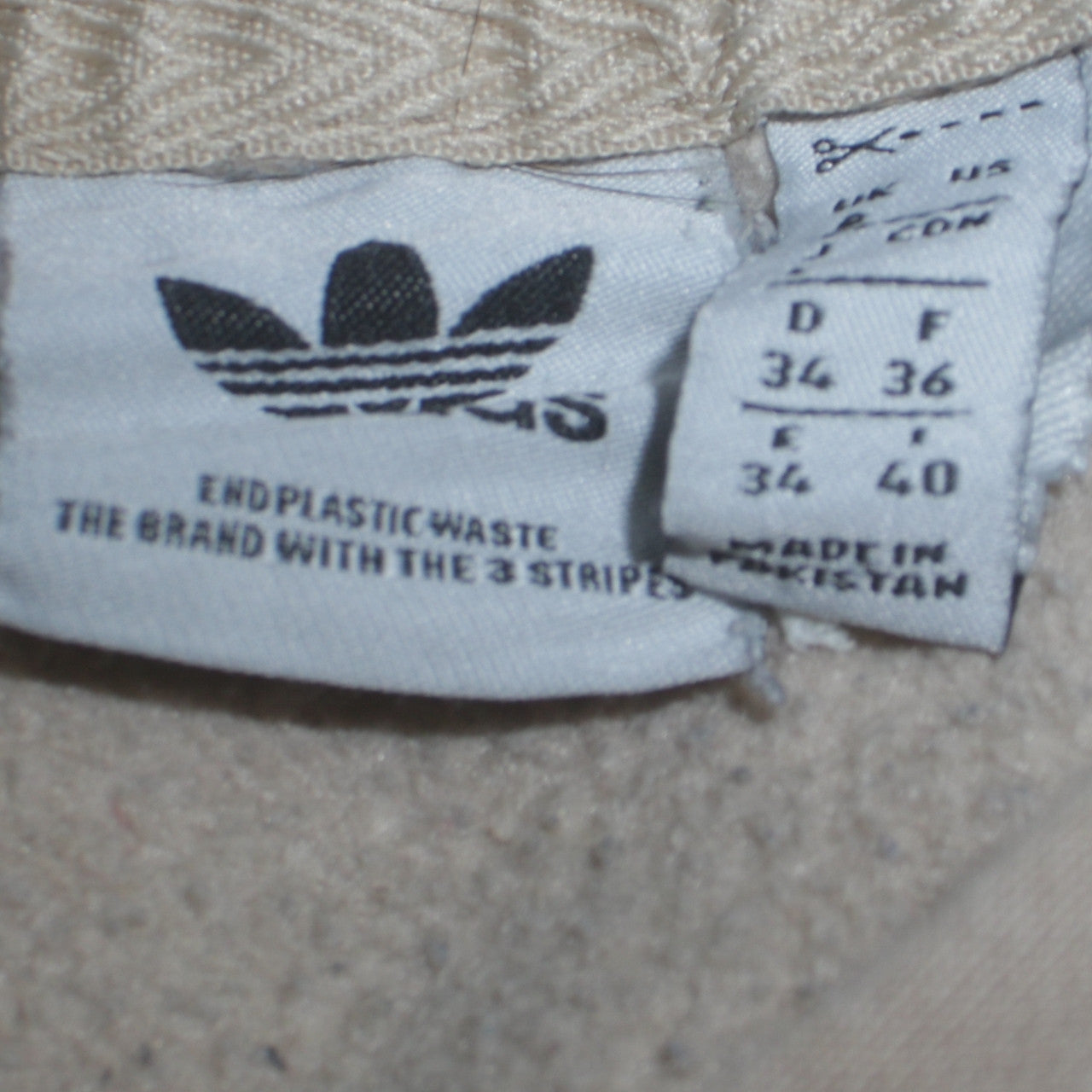 Adidas Women Beige Pullover Hoodie Size 10 Classic Fit