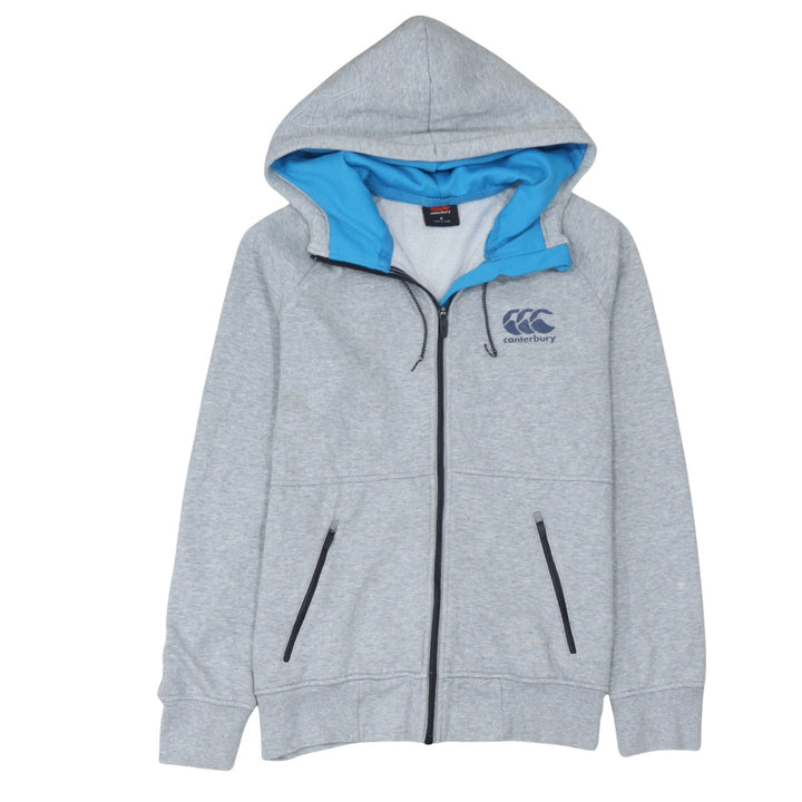 Canterbury Men's Grey Full Zip Hoodie Size S Lightweight Sportswear
