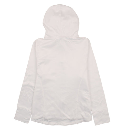 Fila Sport Women White Full Zip Quilted Hoodie Size L