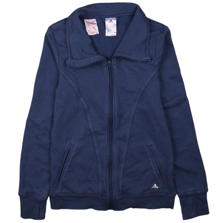 Adidas Girls Navy Full Zip Sweatshirt Hoodie Size 14-15 Years
